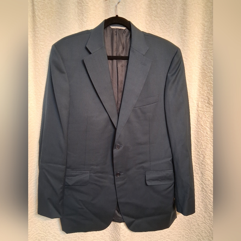 Canali-1934, 100% Wool Elegant Navy Blazer, Made In Italy